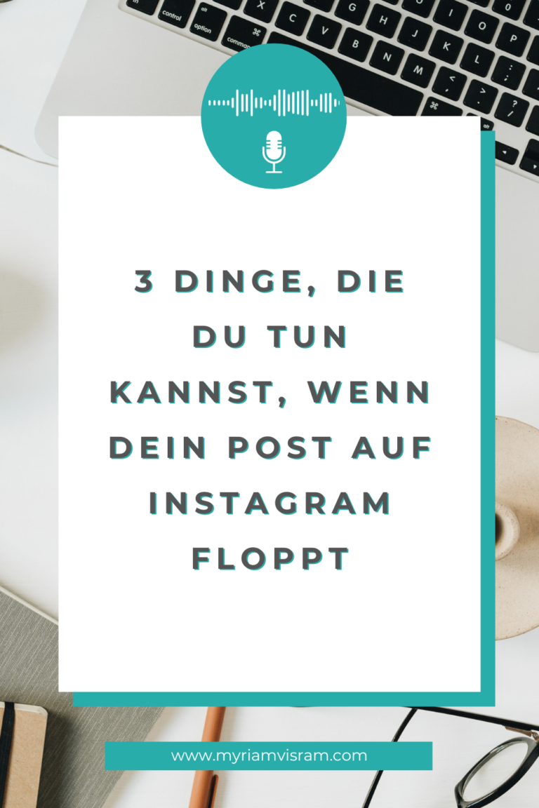 3 Dinge, die du tun kannst, wenn dein Post auf Instagram floppt